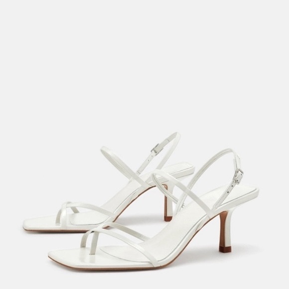 ZARA White Strap Sandals
